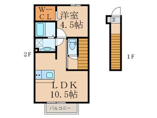 SW´s riverside D-roomの物件間取画像